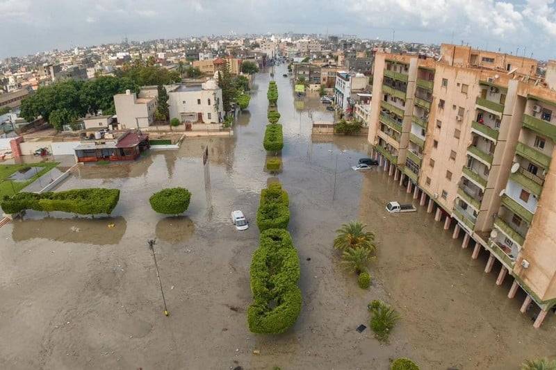 150 قتيلا جراء فيضانات أمطار غزيرة في ليبيا