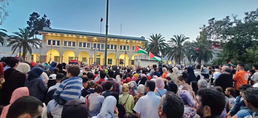 عشرات الوقفات والمسيرات الاحتجاجية بالمدن المغربية للمطالب بوقف العدوان على غزة وإسقاط التطبيع