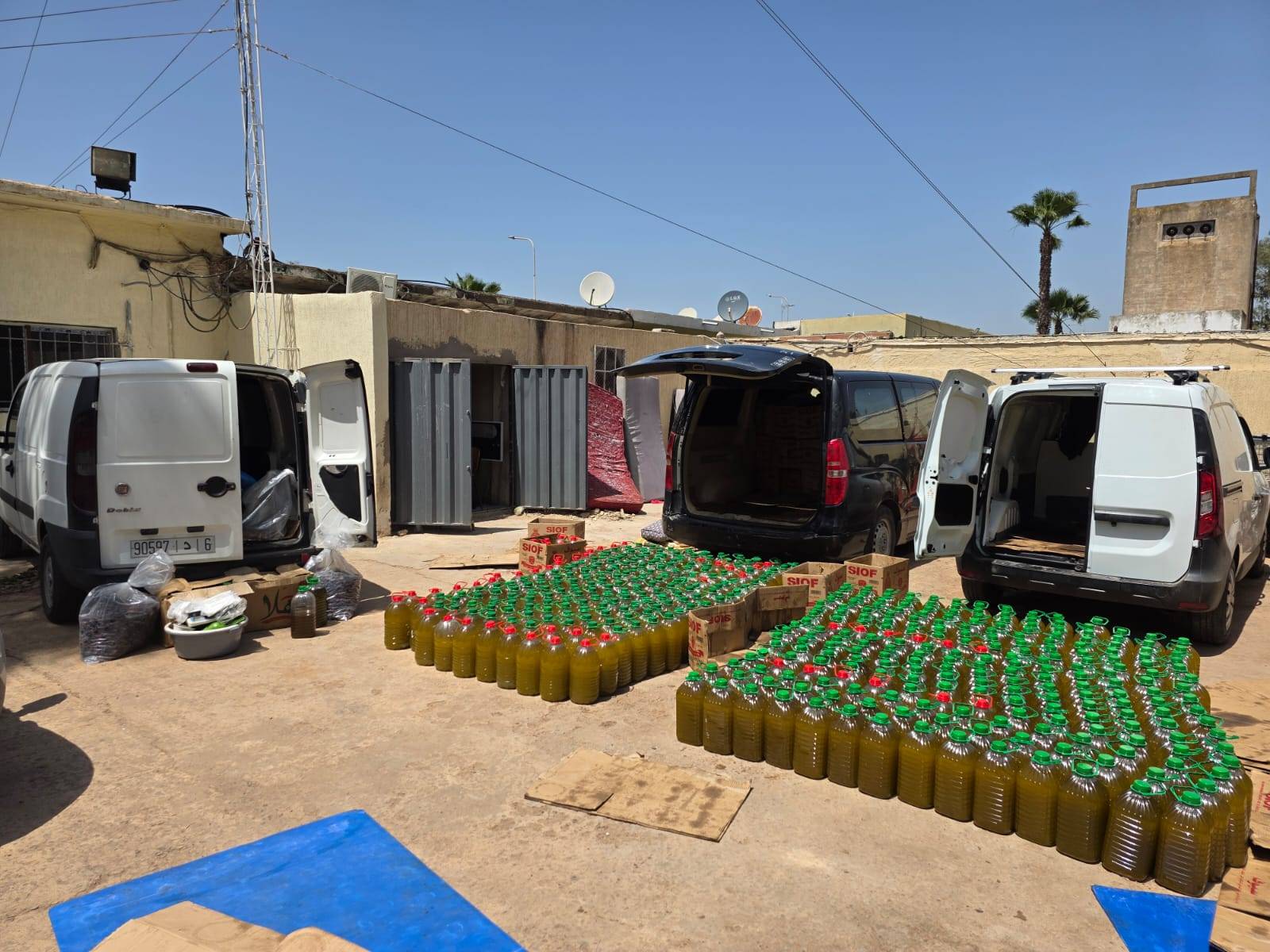 درك الدروة يحجز الأطنان من الزيوت البلدية المغشوشة.