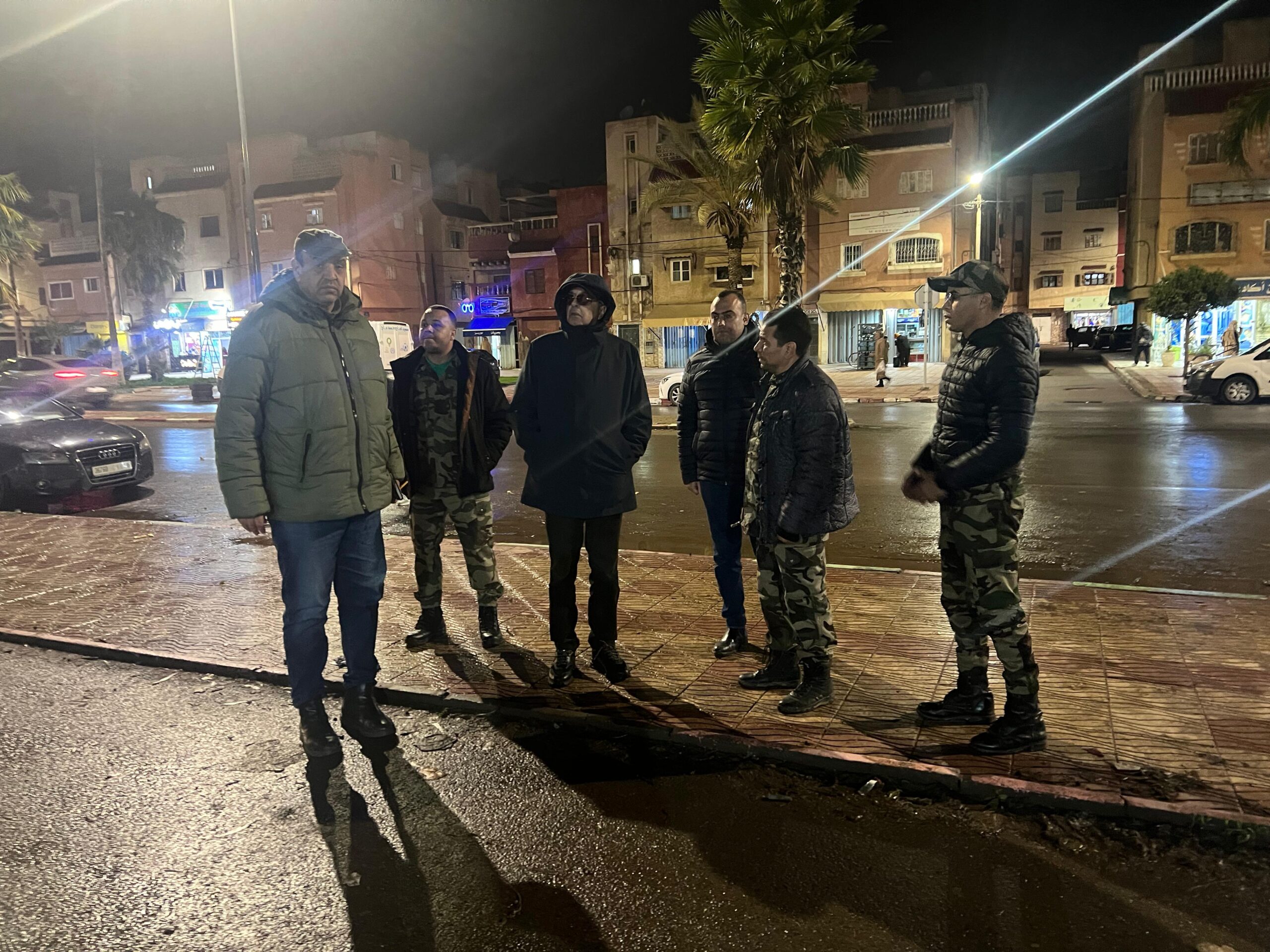 عامل إقليم برشيد في جولة ميدانية مسائية بمدينة الدروة لتتبع عمل لجنة اليقظة