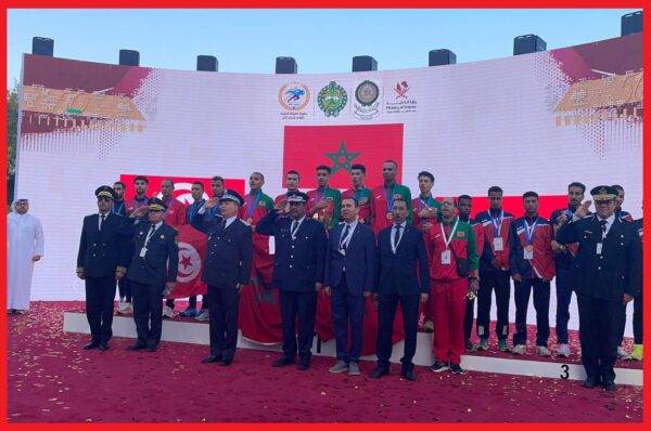 رياضيو الأمن الوطني يتوجون باللقب العربي للعدو الحر في الدوحة