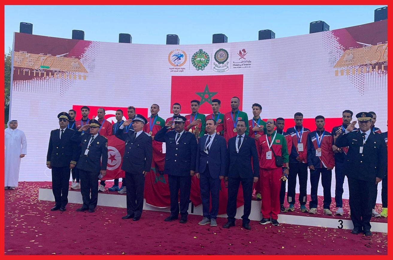 رياضيو الأمن الوطني يتوجون باللقب العربي للعدو الحر في الدوحة