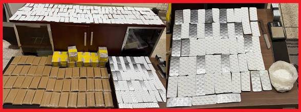 أمن مراكش يُطيح بثلاثة أشخاص بحوزتهم أزيد من 3 آلاف قرص مخدر وكميات من الشيرا