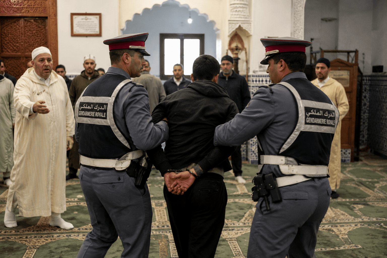 توقيف شاب مسلح حاول الاعتداء على إمام مسجد بدوار مولاي جعفر بعد صلاة الفجر